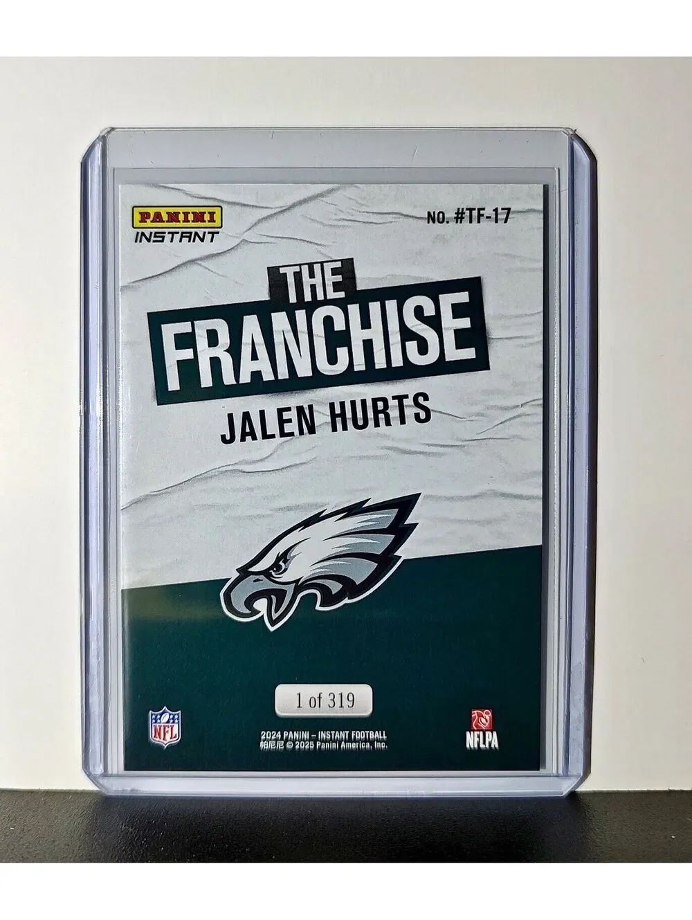 Jalen Hurts 2024 Panini The Franchise NFL #17 Football Card Eagles 1 of 319